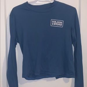 blue volcom long sleeve tee💙